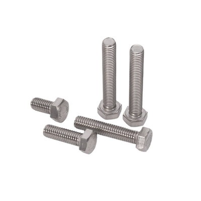 SS 304 316 Galvanized Steel DIN931 DIN933 Half Thread Hex Head Bolts and Nuts M3 M4 M5 M6 M8 M10 M12 M14 M16 M20 Plain Finish