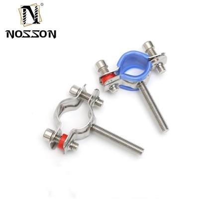 Metric Measurement Stainless Steel SS304 Round Pipe Fitting Holder Clamp for Durable Healthcare Design in 16-300mm
