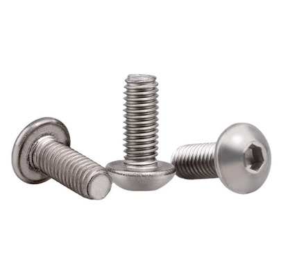 Galvanized Coating Finish Surface Titanium Pan Head Screw with Nylon Patch and Self Locking Button Customized GR5/TC4
