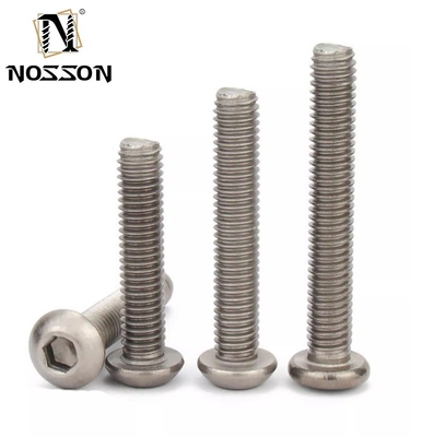Galvanized Coating Finish Surface Titanium Pan Head Screw with Nylon Patch and Self Locking Button Customized GR5/TC4