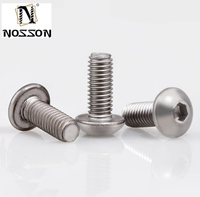 Black Oxide Finish M2 M2.5 M3 M4 M5 M6 Titanium Button Head Hex Socket Screw INCH Measurement System for Harsh Environments