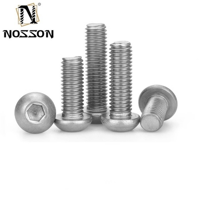 Black Oxide Finish M2 M2.5 M3 M4 M5 M6 Titanium Button Head Hex Socket Screw INCH Measurement System for Harsh Environments