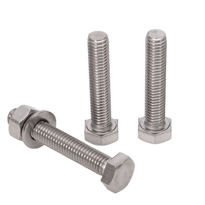 Brass Finish Stainless Steel Fasteners Set Nuts and Bolts for M3 M4 M5 M6 M8 M10 M12 M14 M16 M20 Manufacturing according to DIN Standard