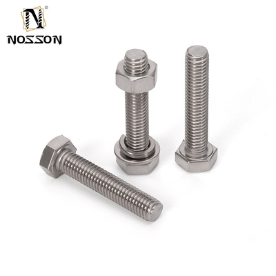 Brass Finish Stainless Steel Fasteners Set Nuts and Bolts for M3 M4 M5 M6 M8 M10 M12 M14 M16 M20 Manufacturing according to DIN Standard