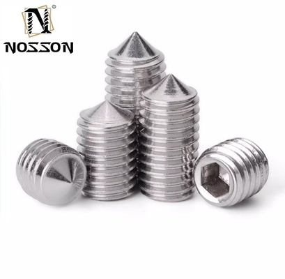 Brass Pan Head M1.6 M2 M2.5 M3 M4 M5 M6 M8 M10 M12 304 Stainless Steel Metric Thread Slotted Cone Point Set Screws Bolt Fastener