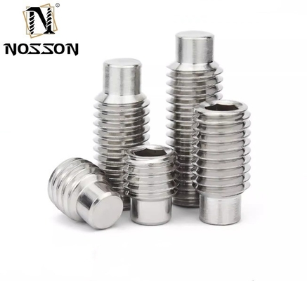 Brass Pan Head M1.6 M2 M2.5 M3 M4 M5 M6 M8 M10 M12 304 Stainless Steel Metric Thread Slotted Cone Point Set Screws Bolt Fastener