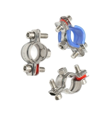 Stainless Steel Customized Support Quick Fist Rubber Lined Pipe Clamps for Standard Pipe Insulation 16-300mm