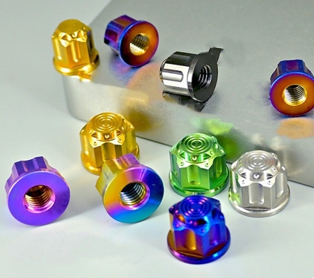 Metric Gr5 12 Point Titanium Nut for High Strength Applications in DIN Standard 304 Stainless Steel and Zinc Plated