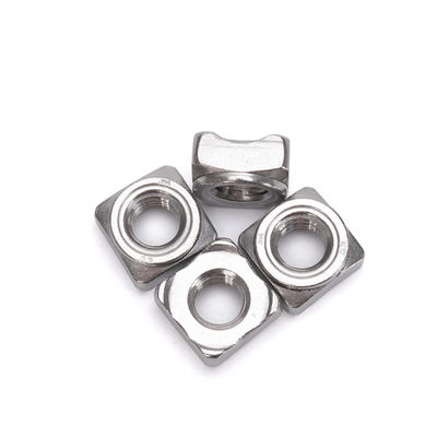 Stainless Steel 304 Square Weld Nuts for M3-M12 Threads in Retail Industry Applications