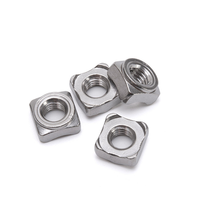 Stainless Steel 304 Square Weld Nuts for M3-M12 Threads in Retail Industry Applications