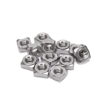 ISO Standard Class 8 10 Steel Oiled Din 928 Square Projection Welding Weld Nuts for Healthcare Equipment and Machinery