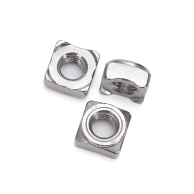 ISO Standard Class 8 10 Steel Oiled Din 928 Square Projection Welding Weld Nuts for Healthcare Equipment and Machinery