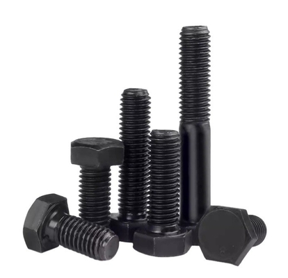 Industrial Grade Black Oxide Steel Hex Head Bolt with Nut M3 M4 M5 M6 M8 M10 M12 M14 M16 M20 GB Standard Grade 10.9