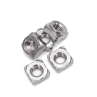 ISO Standard Class 8 10 Steel Oiled Din 928 Square Projection Welding Weld Nuts for Healthcare Equipment and Machinery