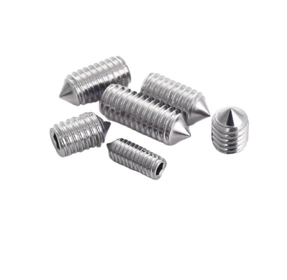 Pan Head Hexagon Allen Screw Flat Point OEM Brass Stainless Steel Hollow Screws with Custom Nylon Tip and Plain Finish