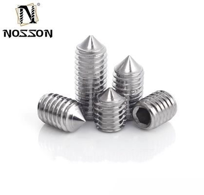 Pan Head Hexagon Allen Screw Flat Point OEM Brass Stainless Steel Hollow Screws with Custom Nylon Tip and Plain Finish