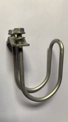 Furniture Double Pipe Clamp 304 Stainless Steel Double U-Bolt with Screw and Washer U-Clamp M6 M8 BLACK Finish DIN Standard