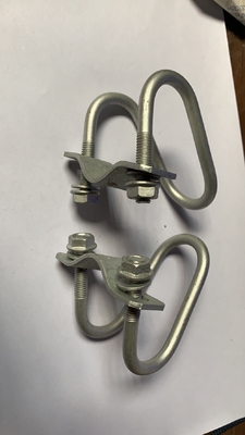 Furniture Double Pipe Clamp 304 Stainless Steel Double U-Bolt with Screw and Washer U-Clamp M6 M8 BLACK Finish DIN Standard