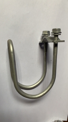 Furniture Double Pipe Clamp 304 Stainless Steel Double U-Bolt with Screw and Washer U-Clamp M6 M8 BLACK Finish DIN Standard