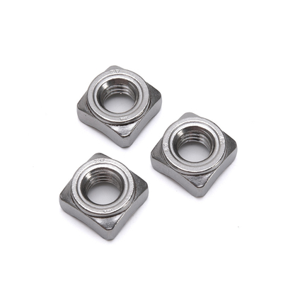 Metric M6 Carbon Steel ANSI/ASME Standard DIN928 Square Weld Nut for Spot Welding Customized Plain Finish Customized