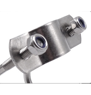 Stainless Steel 304 316 Double U-Shaped Pipe Clamp for M3 M4 M5 M6 M8 M10 M12 M16 M20 Pipes JIS Standard Plain Finish