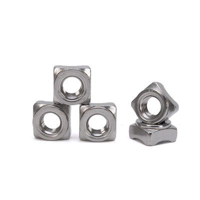 Polished Finish ANSI/ASME Standard Stainless Steel Square Spot Welding Nuts for Healthcare Industry