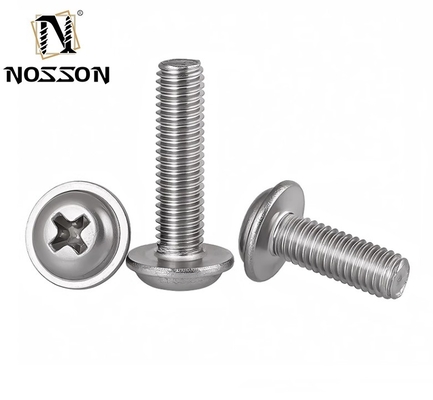 ZINC Finish Customized Direct Supply Steel Flange Button Head Socket Screw M3 M4 M5 M6 Cross Hex Socket Flanged Washer Head Screws