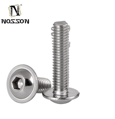 ZINC Finish Customized Direct Supply Steel Flange Button Head Socket Screw M3 M4 M5 M6 Cross Hex Socket Flanged Washer Head Screws