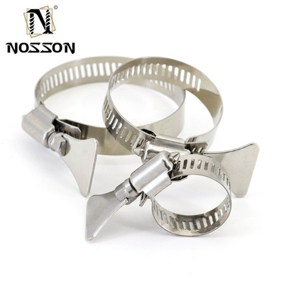Metric Measurement System Stainless Steel Adjustable Hose Clips and Quick Release Hose Clamps with ZINC Finish Durable