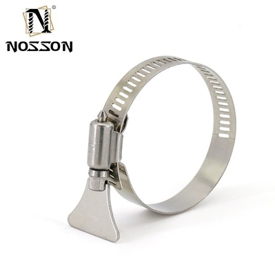 Metric Measurement System Stainless Steel Adjustable Hose Clips and Quick Release Hose Clamps with ZINC Finish Durable