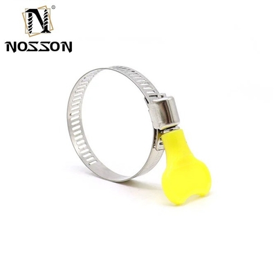 JIS Standard Gas Radiator Hose Clip Clamps with Butterfly Handle Plain Surface Durable Material Metric Measurement System