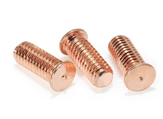Brass Stainless Steel Copper Plated CD Flanged Fully Threaded Capacity Discharge Spot Welding Studs Screw for Industrial
