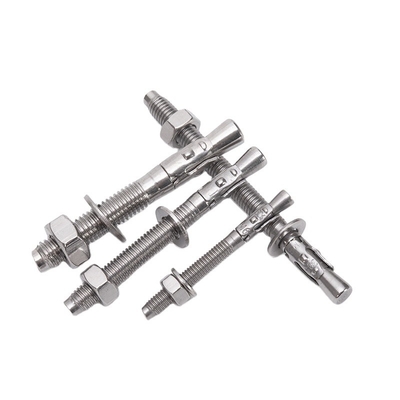 TiCN Coated M12*150mm Carbon Steel Gr4.8 Zinc Plated Wedge Anchor Bolt for High Capacity ISO Standard Applications