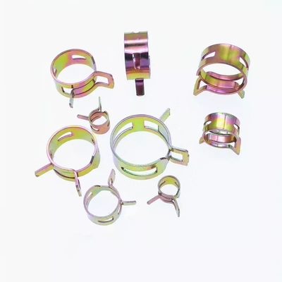 High Pressure ZINC Finish Adjustable Ring Pinch Metal Hose Clamps/Spring Clip for Heavy Duty Applications in Metric Systems