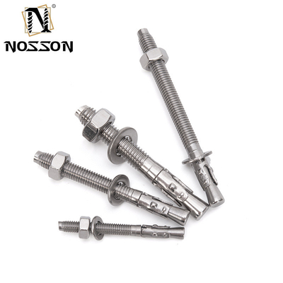 Stainless Steel 304 Expansion Wedge Anchor Bolt for Construction Projects in Uncoated Bright Finish and 5/16IN Diameter