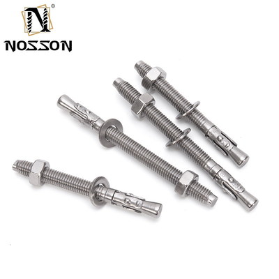 Sample 700 Capacity M12*120 Galvanized Expansion Bolts Steel Wedge Anchor Bolts with Bright Finish Uncoated