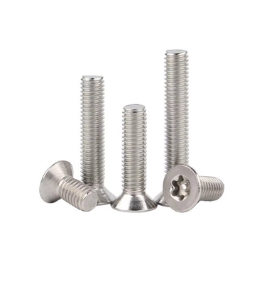 JIS Standard Tamper Proof Bolt Flat Head Security Screws Torx Pin Anti Theft Machine Screw M3 M4 M5 M6 Metric Standard