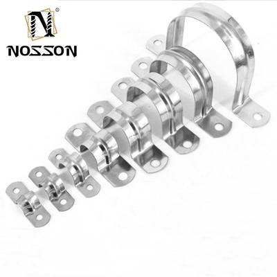 ZINC Finish U Type Stainless Steel Metal Hose Saddle Pipe Clamp for Heavy Duty Bolts and Customer Satisfaction