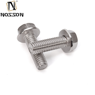 DIN Standard A2-70 Stainless Steel Hex Flange Bolts Plain Finish for Versatile Fastening Solutions