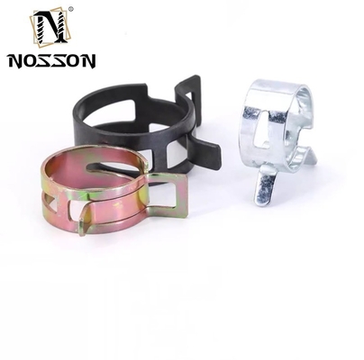 Stainless Steel Zinc Spring Hose Clamping Safety Clip for Automotive Plain Surface Corrosion Resistant Material