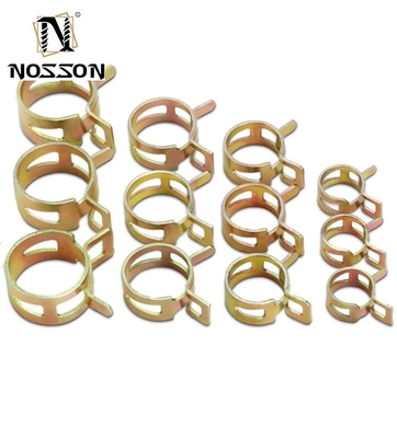 Stainless Steel Zinc Spring Hose Clamping Safety Clip for Automotive Plain Surface Corrosion Resistant Material