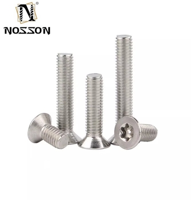 Metric Measurement System Flat Head Stainless Steel Tamper Proof Anti Theft Torx Security Screw with Pin M3 M4 M5 M6 M7 M8