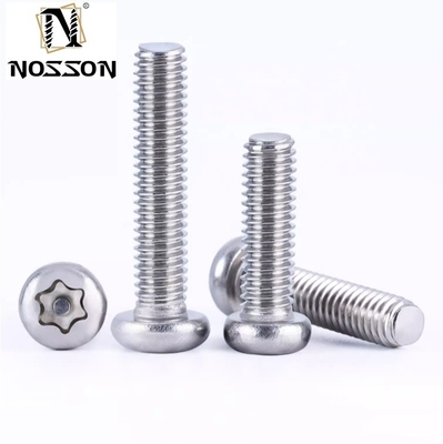 Metric Measurement System Flat Head Stainless Steel Tamper Proof Anti Theft Torx Security Screw with Pin M3 M4 M5 M6 M7 M8