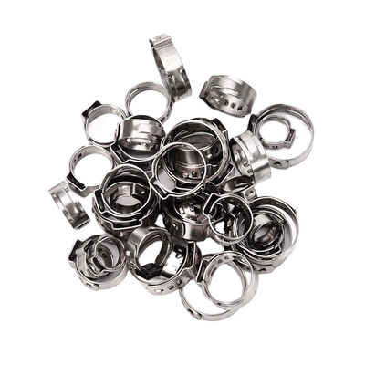 Customized Support High Pressure Stainless Steel Pipe Fitting SS 304 Single Ear Hose Clamp for Heavy Duty Applications