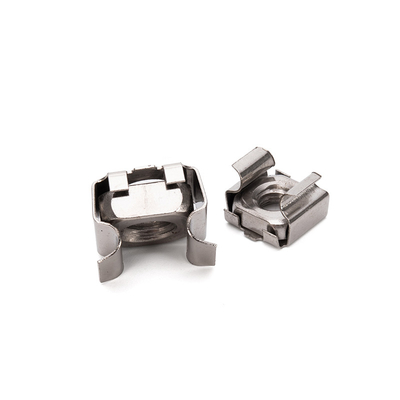 Galvanized Square Lock Nut M4 M6 M8 DIN Standard Customized Clip Nut Stainless Steel Cage Nuts with Black Oxide Finish