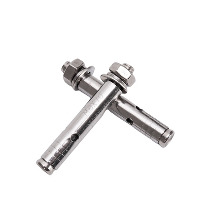Metric Stainless Steel Hex Nut Sleeve Round Hole Body Flat Washer and Spring Washer Anchor Bolt Finish Longer Life TiCN Capacity 700