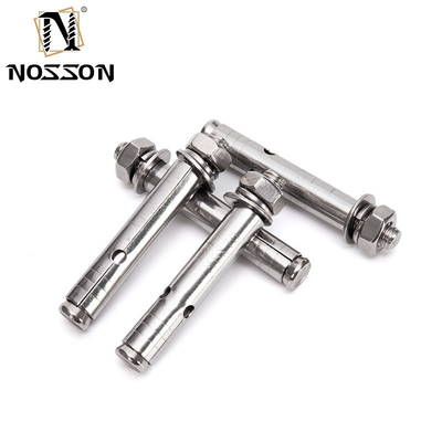 Metric Stainless Steel Hex Nut Sleeve Round Hole Body Flat Washer and Spring Washer Anchor Bolt Finish Longer Life TiCN Capacity 700