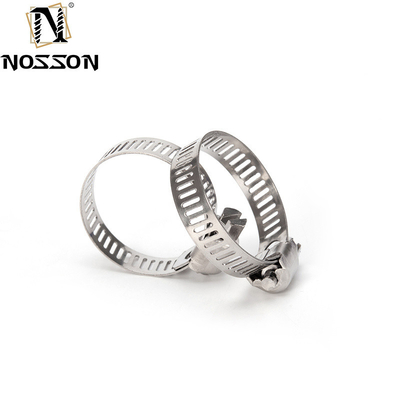 Large Heavy Duty American Type Pipe Clamp with Metric Measurement and Corrosion-Resistant Stainless Steel Hose Clamp