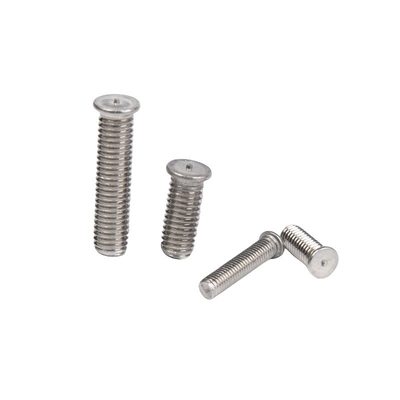 Silver Stainless Steel One Point Stud Weld Bolt DIN34817 with ZINC Finish Resistant to Extreme Conditions and Polishing