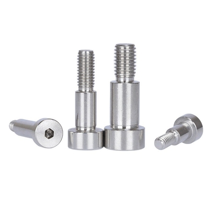 Customized Size Flat Head Style Shoulder Screws SMSB6-15 with Polishing INCH Measurement System and Stainless Steel